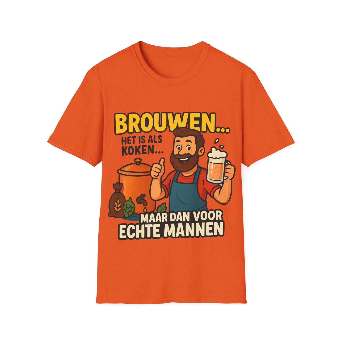 Unisex Softstyle T-Shirt - Brewing is like cooking...