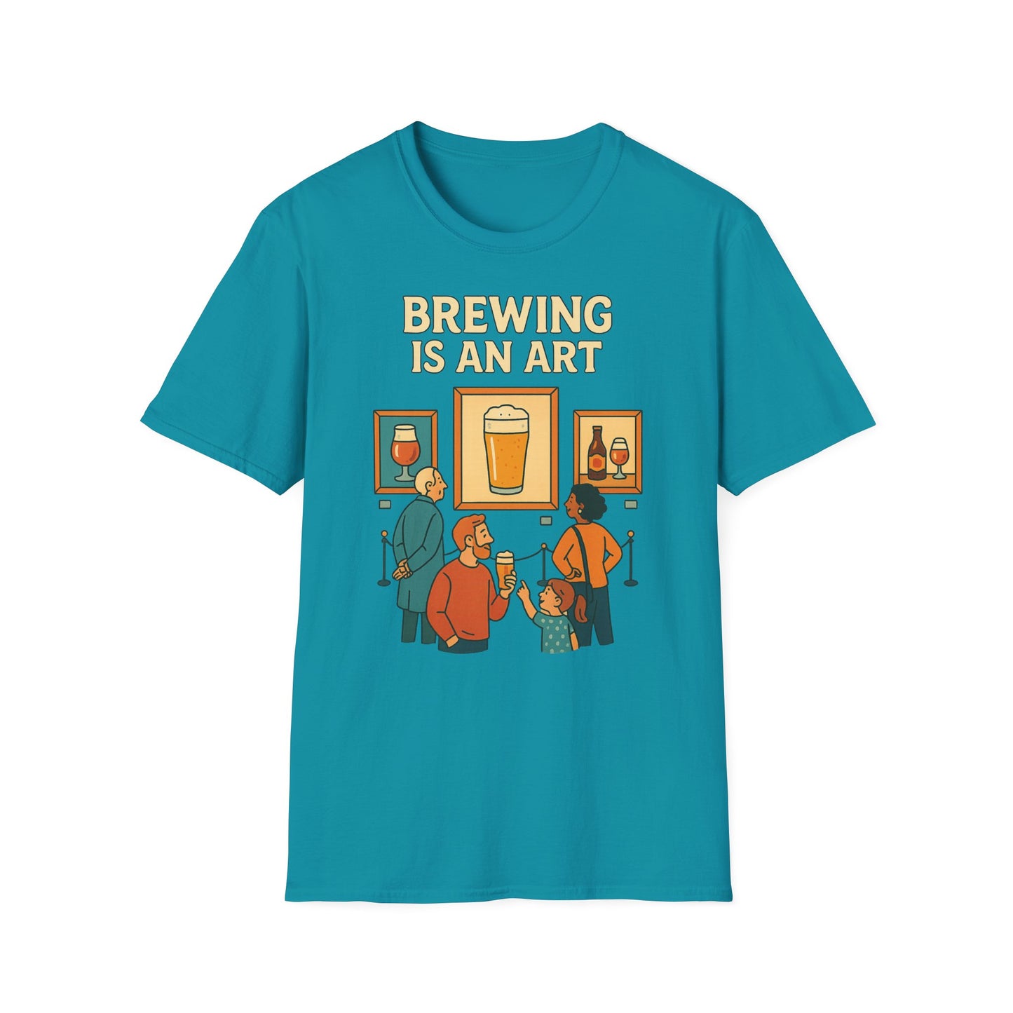 Unisex Softstyle T-Shirt - Brauen ist eine Kunst