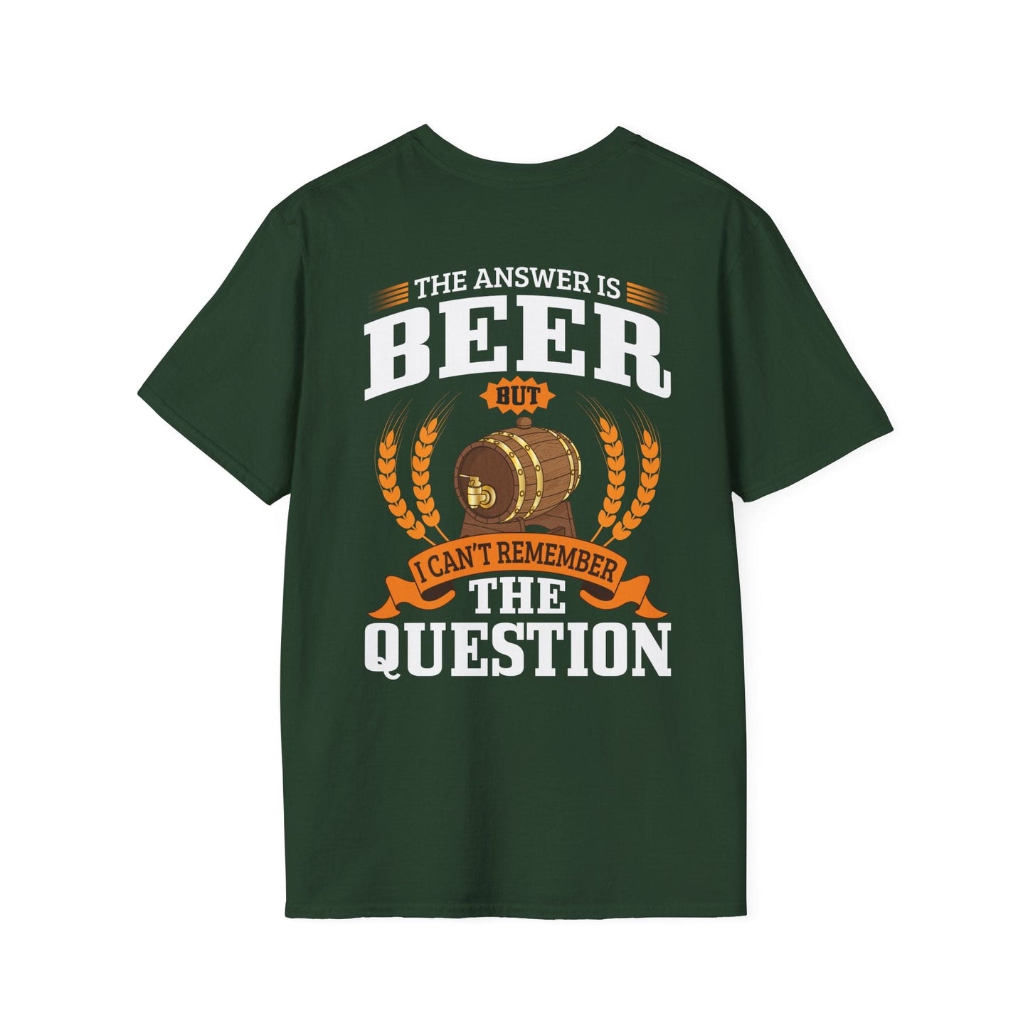 T-Shirt „Die Antwort ist Bier“