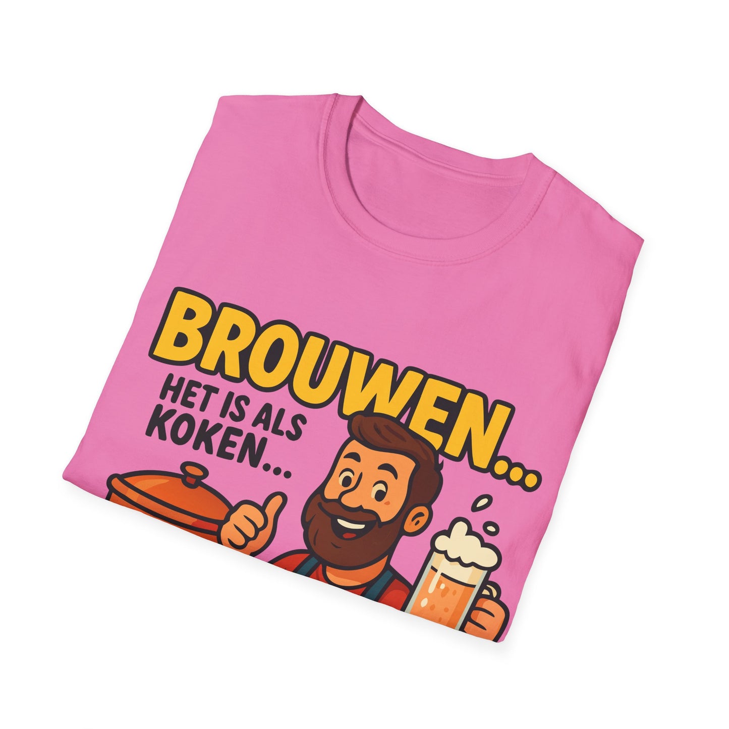 Unisex Softstyle T-Shirt - Brewing is like cooking...