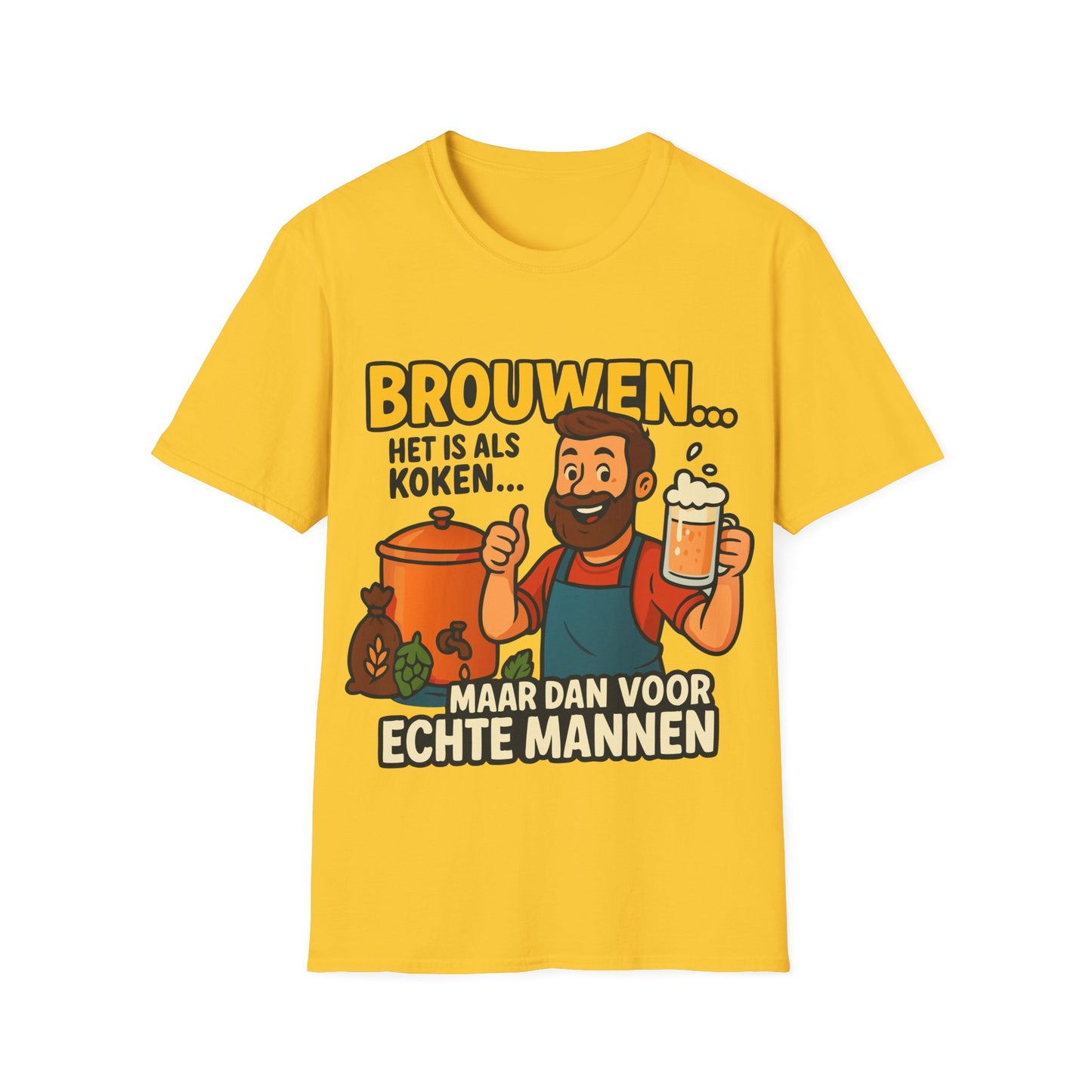 Unisex Softstyle T-Shirt - Brewing is like cooking...