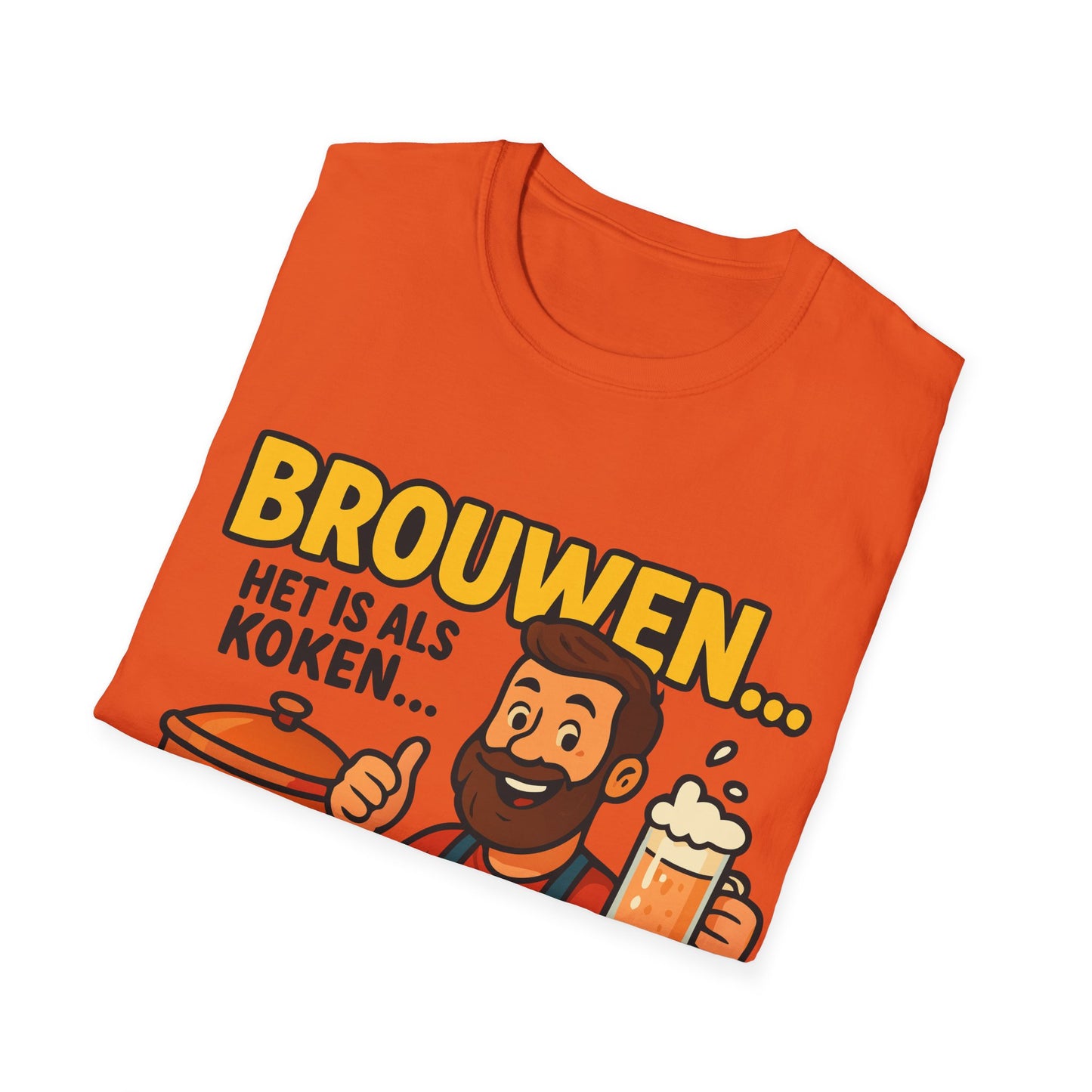 Unisex Softstyle T-Shirt - Brewing is like cooking...