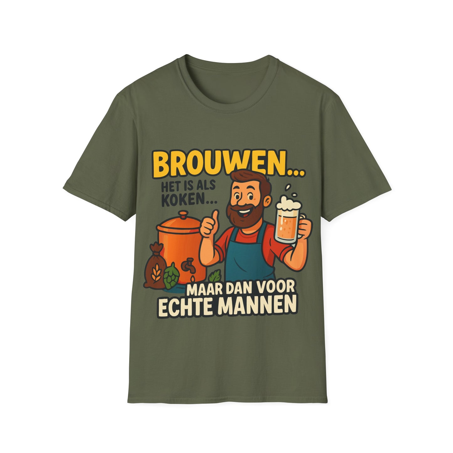 Unisex Softstyle T-Shirt - Brewing is like cooking...