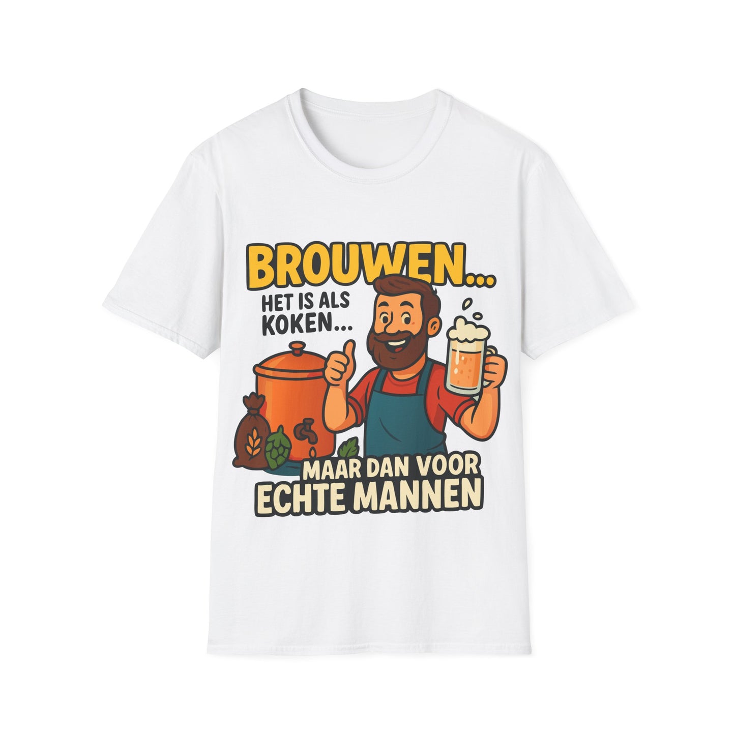 Unisex Softstyle T-Shirt - Brewing is like cooking...