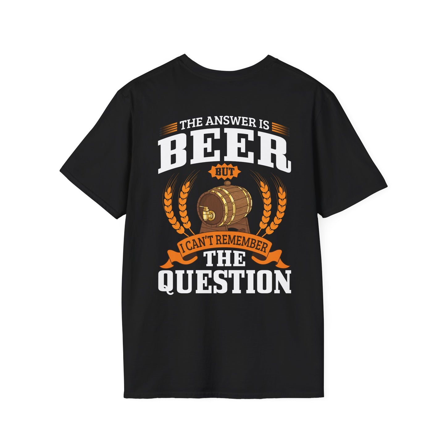 T-Shirt „Die Antwort ist Bier“