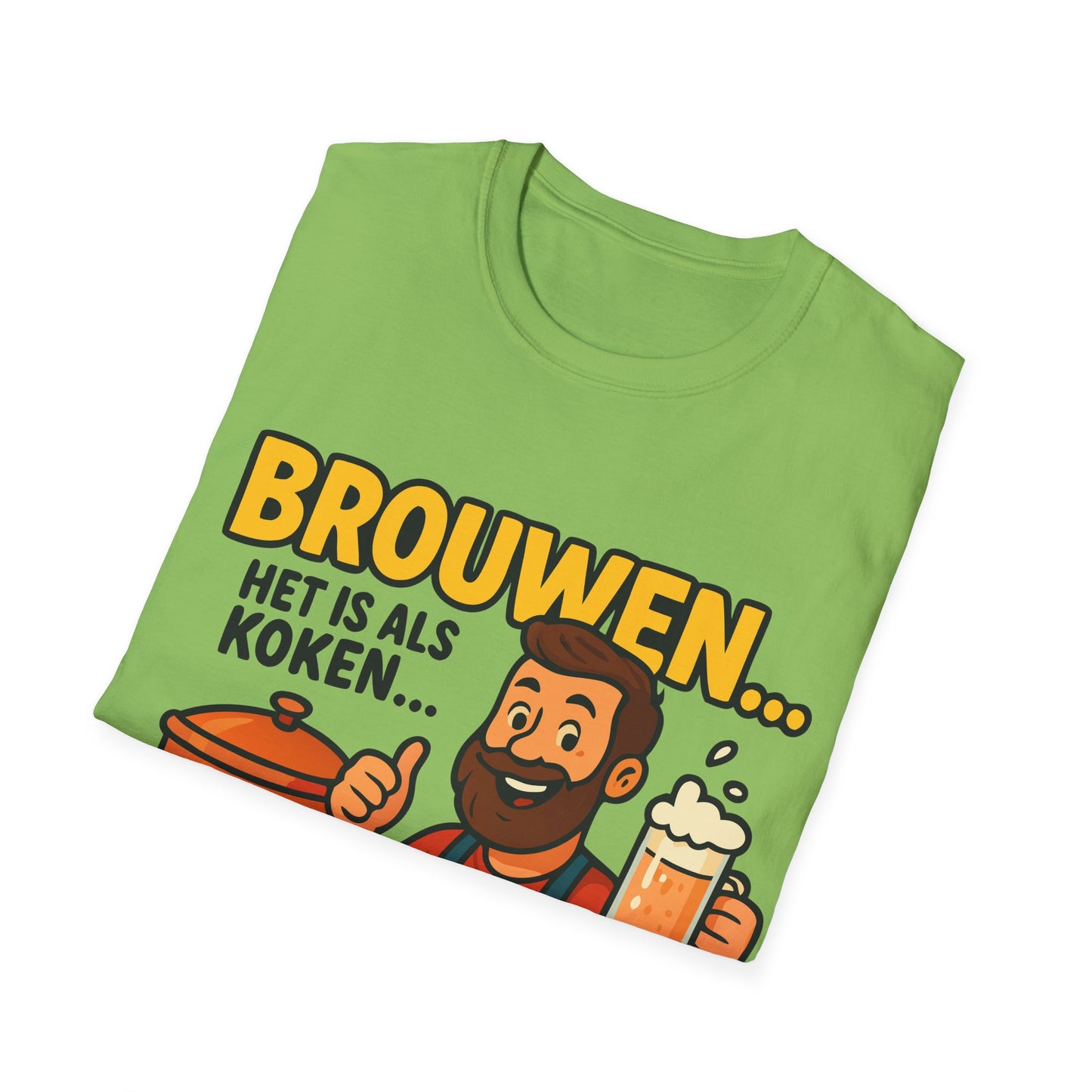 Unisex Softstyle T-Shirt - Brewing is like cooking...