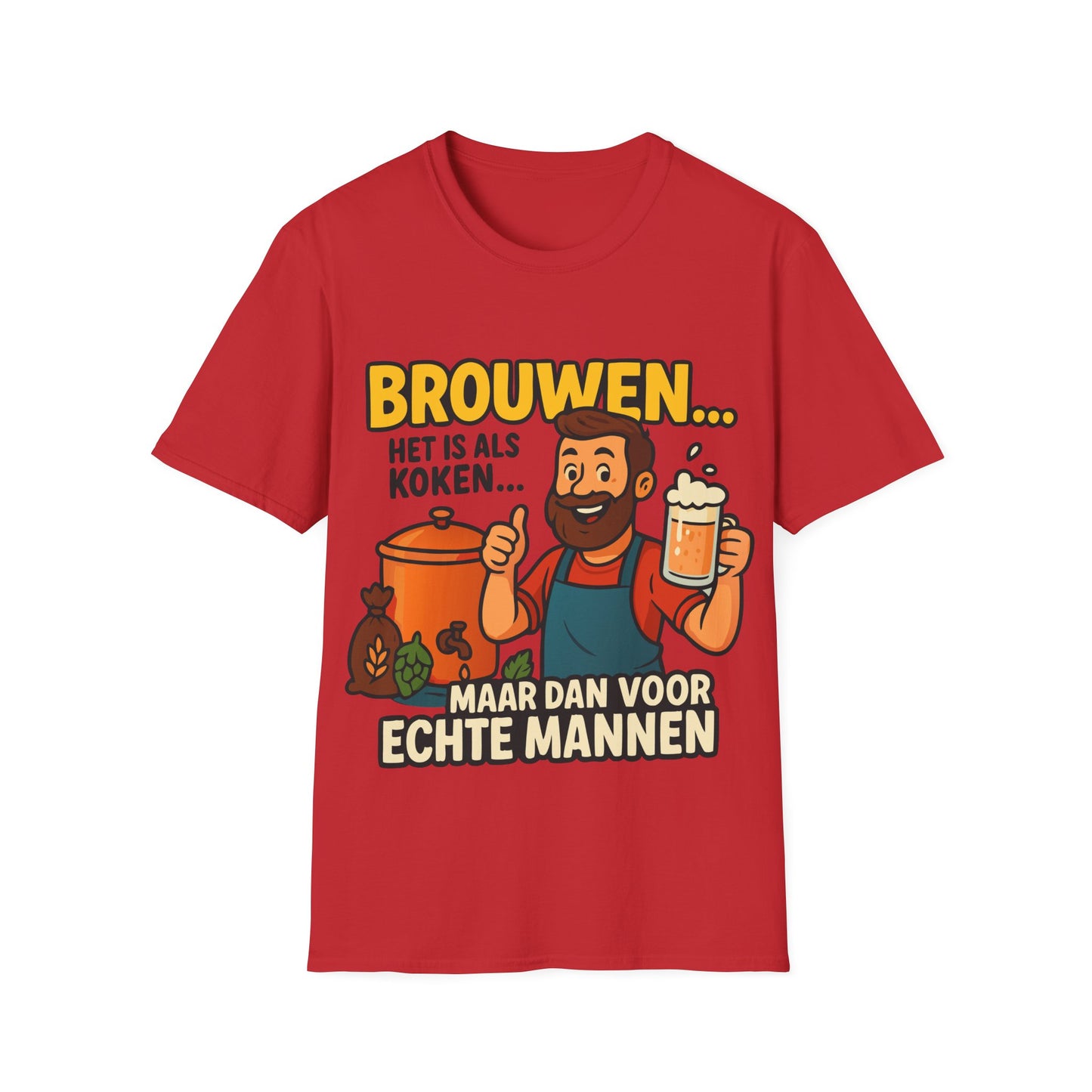 Unisex Softstyle T-Shirt - Brewing is like cooking...