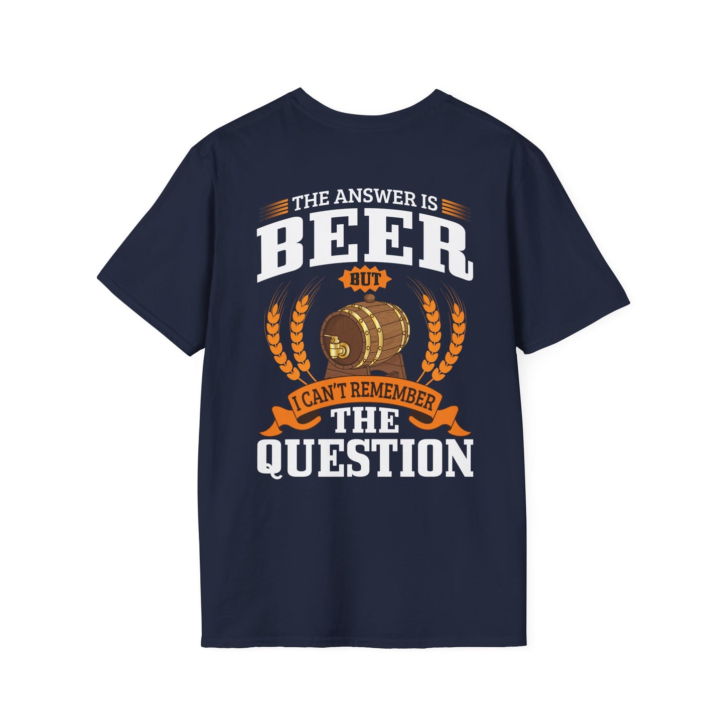 T-Shirt „Die Antwort ist Bier“