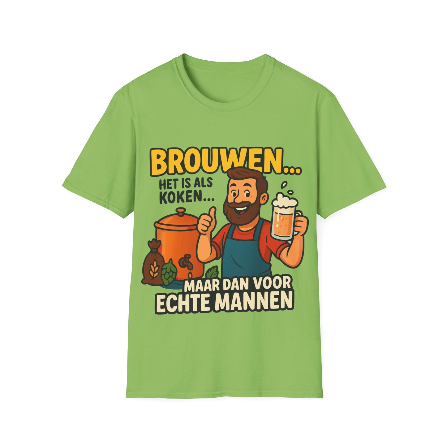 Unisex Softstyle T-Shirt - Brewing is like cooking...