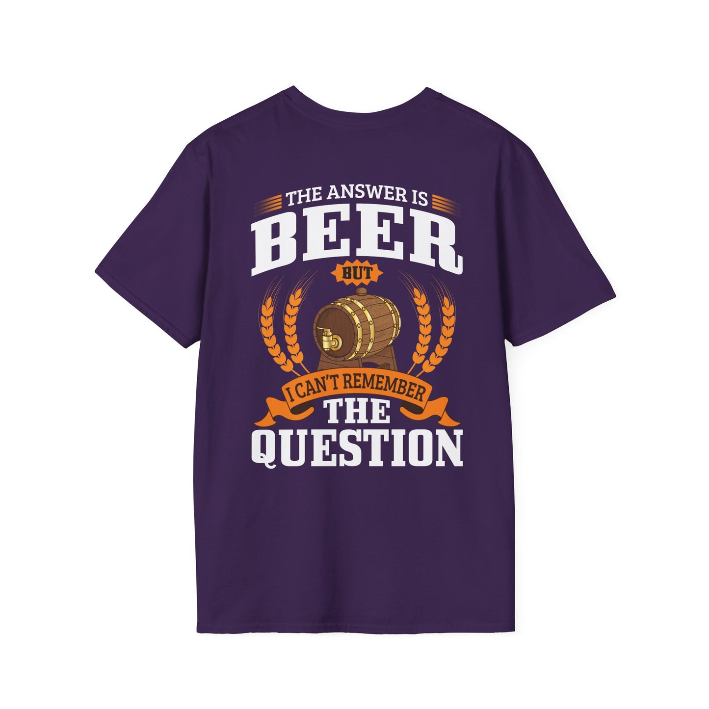 T-Shirt „Die Antwort ist Bier“