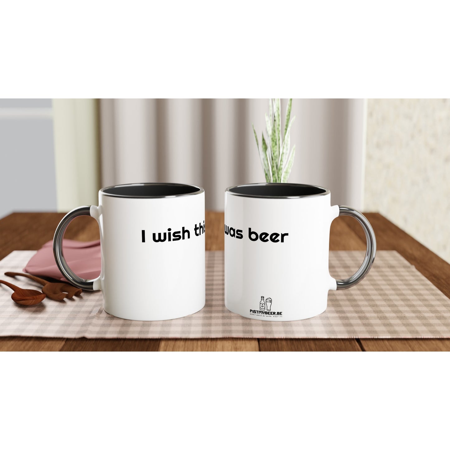 White 30cl Ceramic Mug with Colored Inside postmybeer