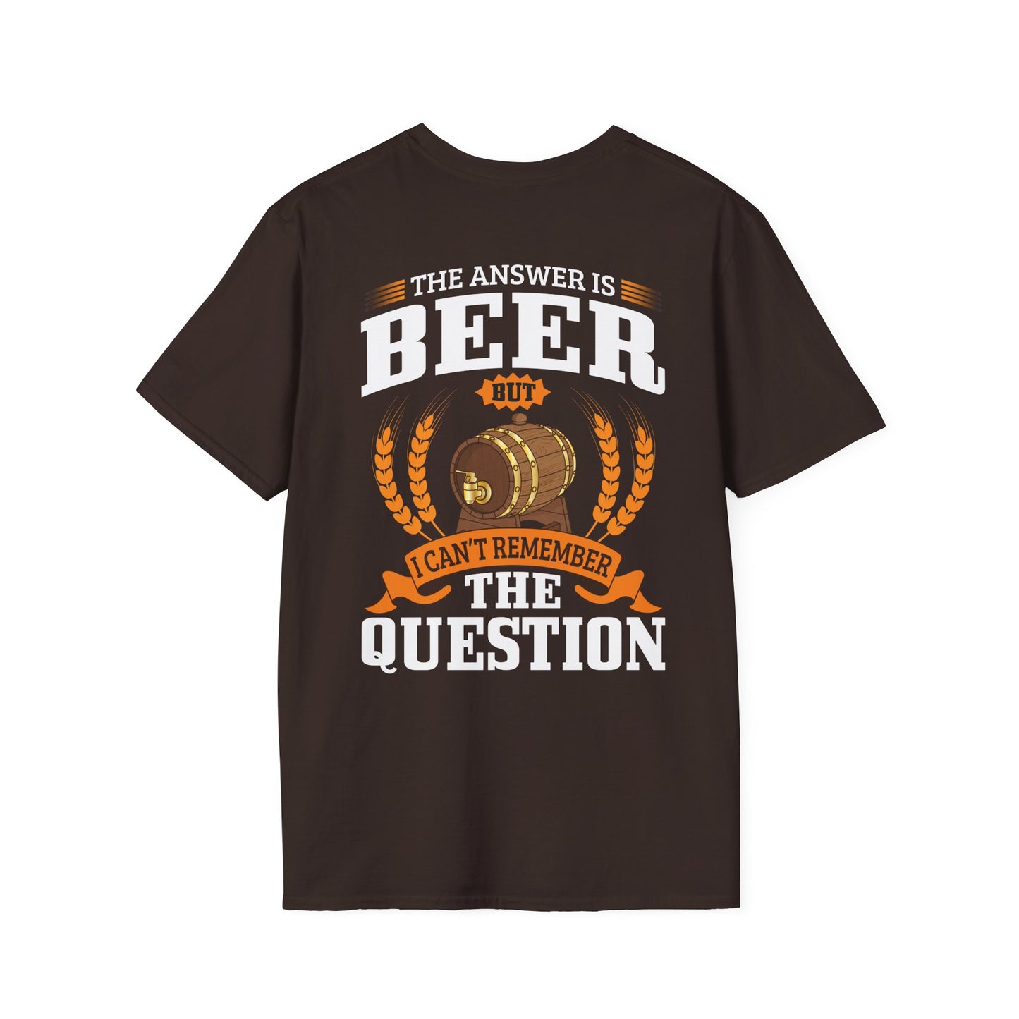 T-Shirt „Die Antwort ist Bier“