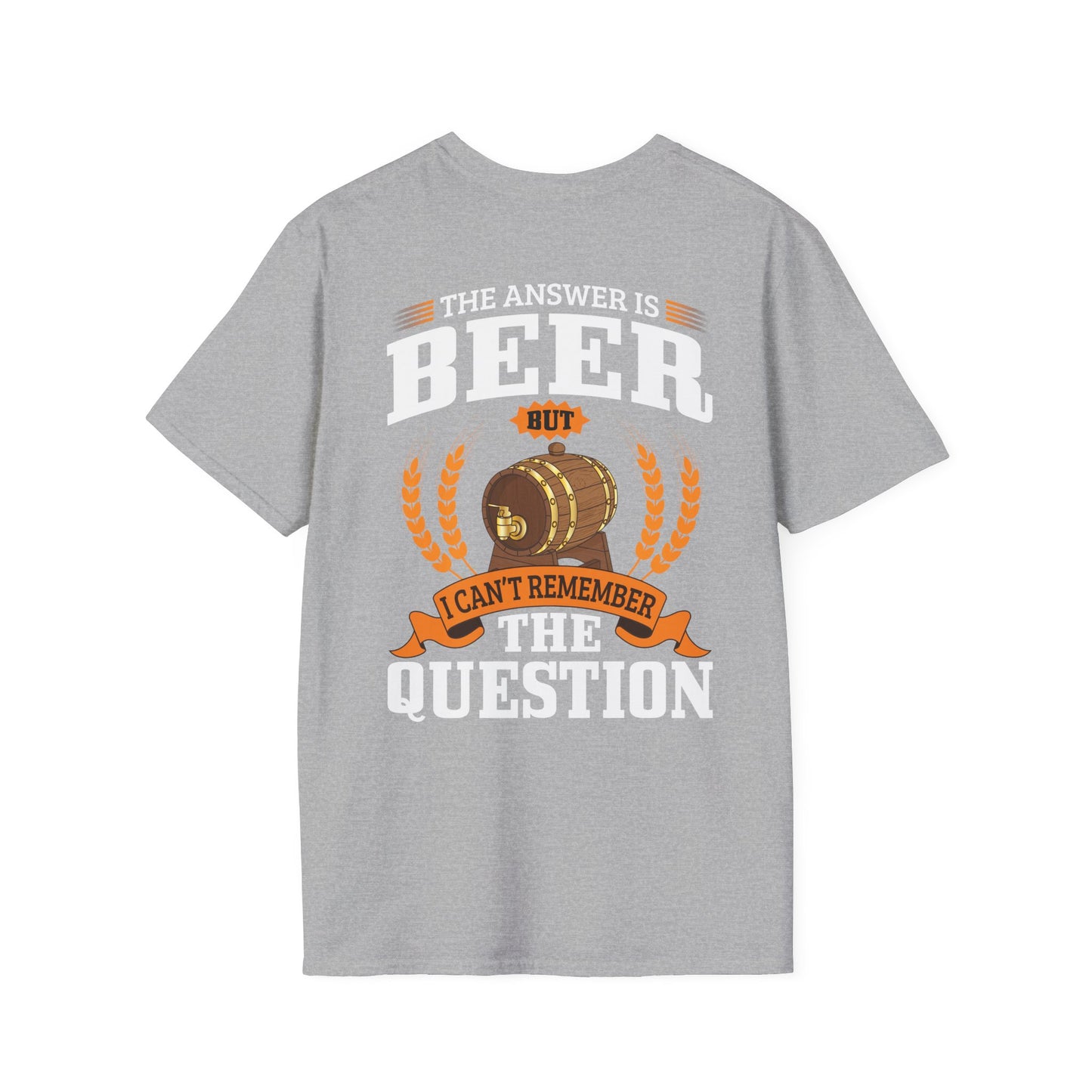 T-Shirt „Die Antwort ist Bier“