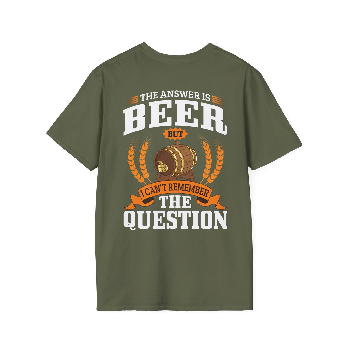 T-Shirt „Die Antwort ist Bier“